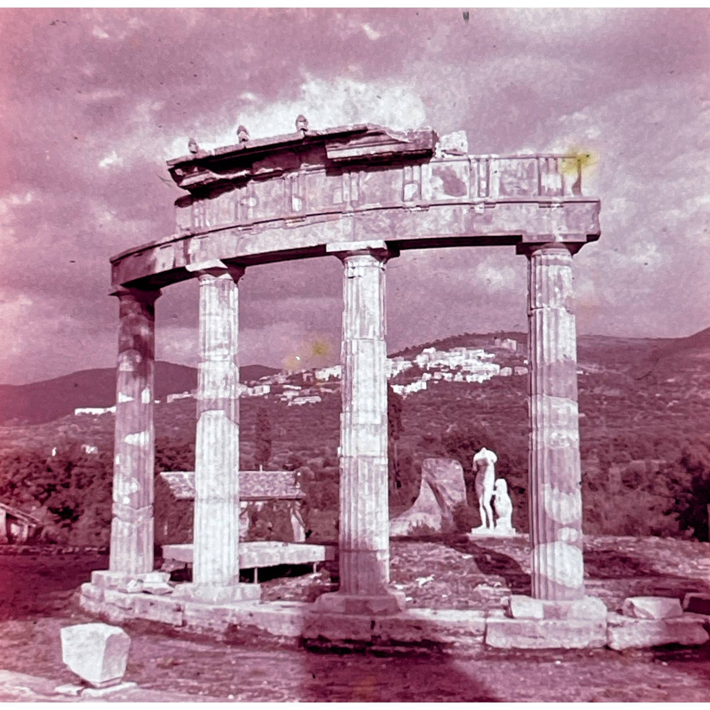 1960s Villa Adriana Italy Travel Slide Set of 3 2x2 Slides TK2-S4-10