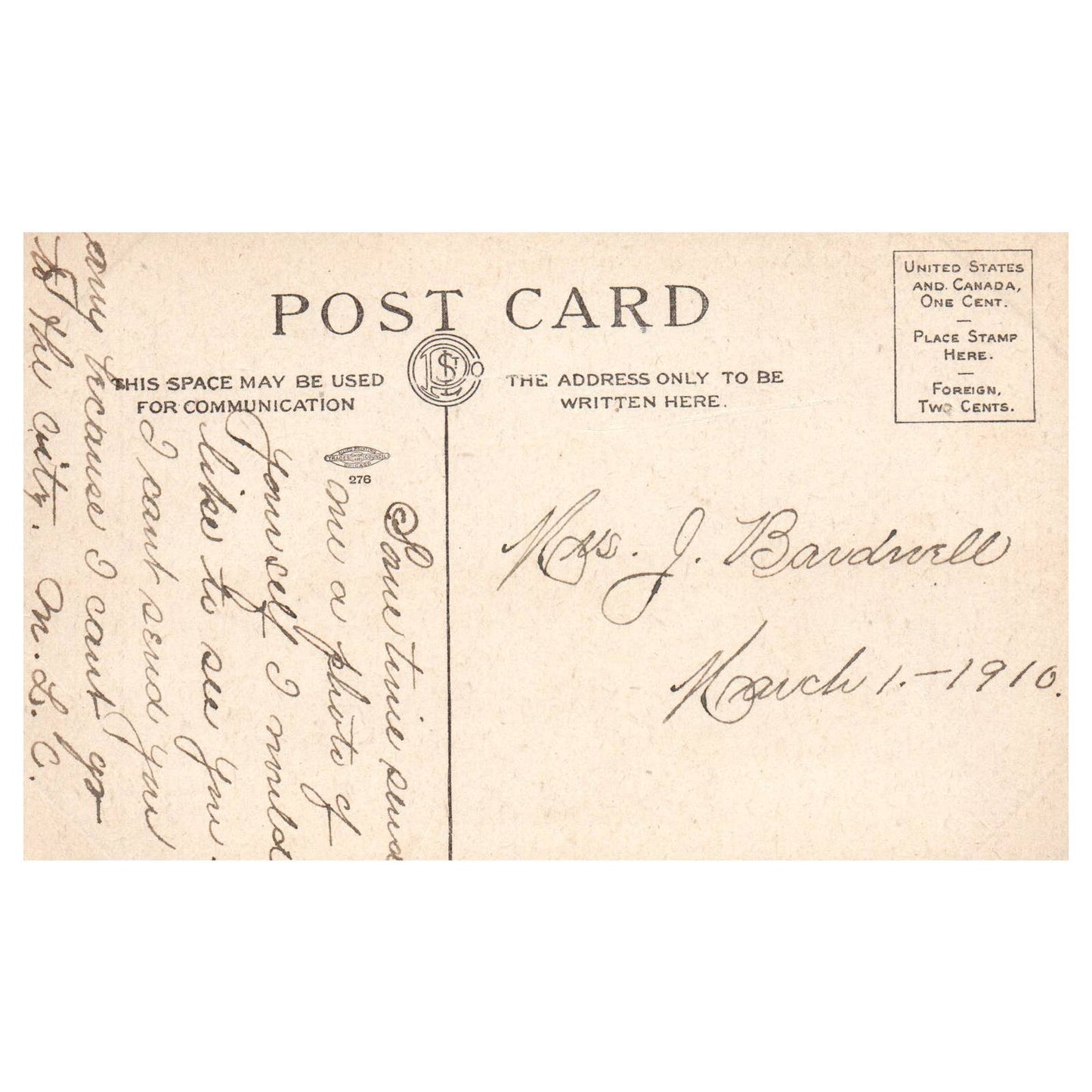 US Training Ship Huntress St. Louis MO 1910 - Original Postcard TJ8-5