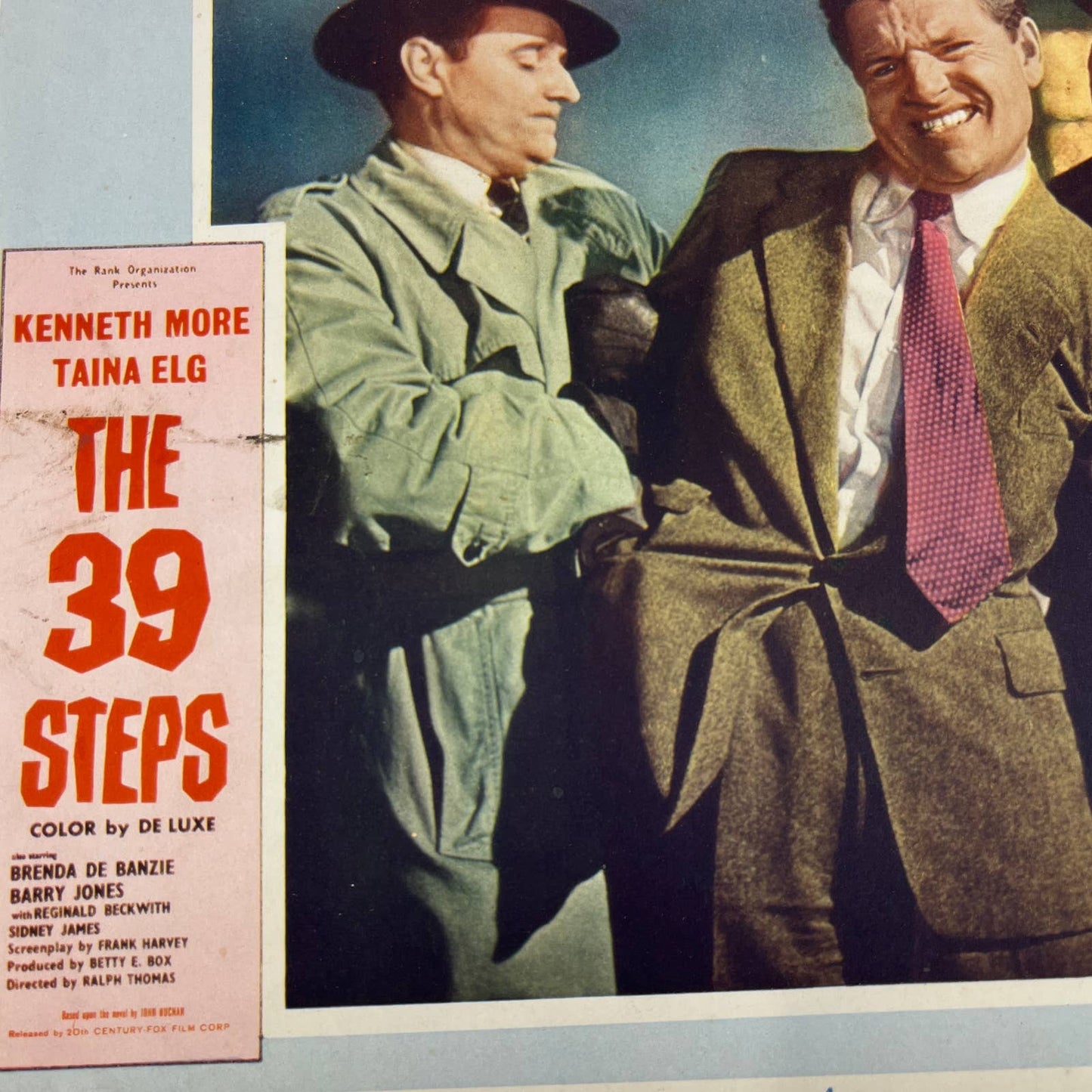 1960 The 39 Steps #4 Lobby Card Kenneth More Taina Elg Brenda de Banzie FL3