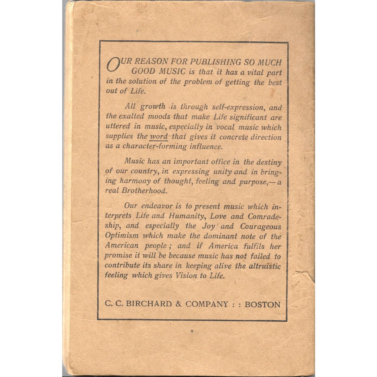 1917 I Hear America Singing Twice 55 Community Songs The Brown Book TJ7