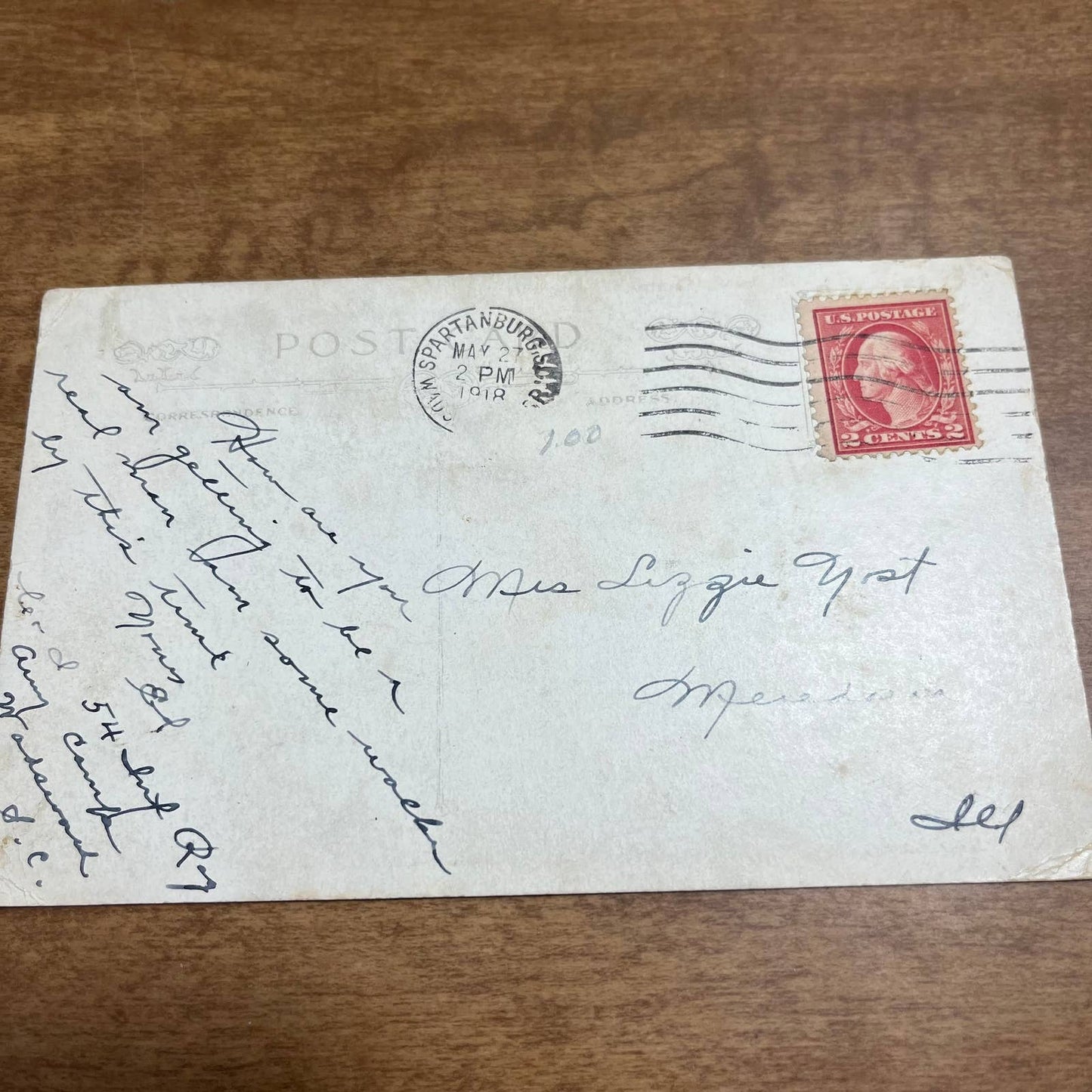 Antique 1918 RPPC Postcard WWI Cribbing Vanderbilt Road Camp Wadsworth PA1