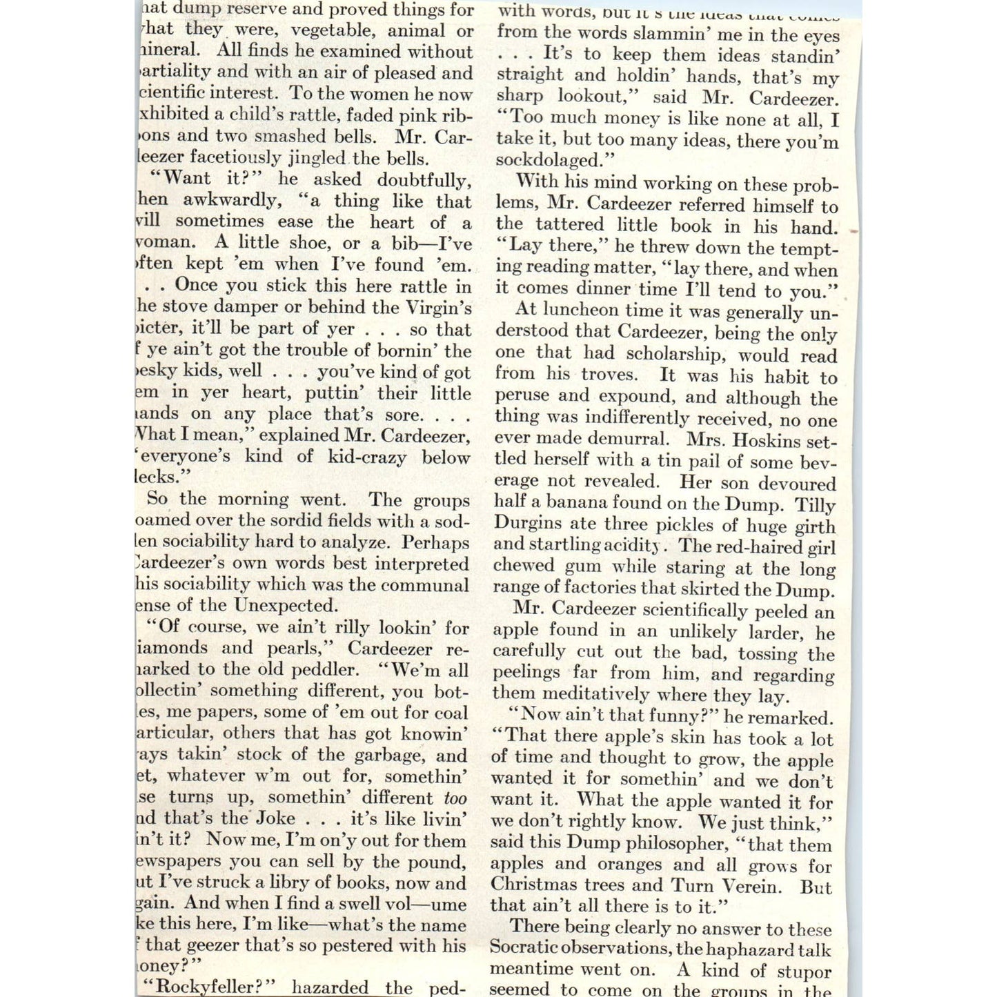 c1920 Harper's Print - H.J. Mowat It Was a Dreame Fire to Mr. Cardeezer SF3-1