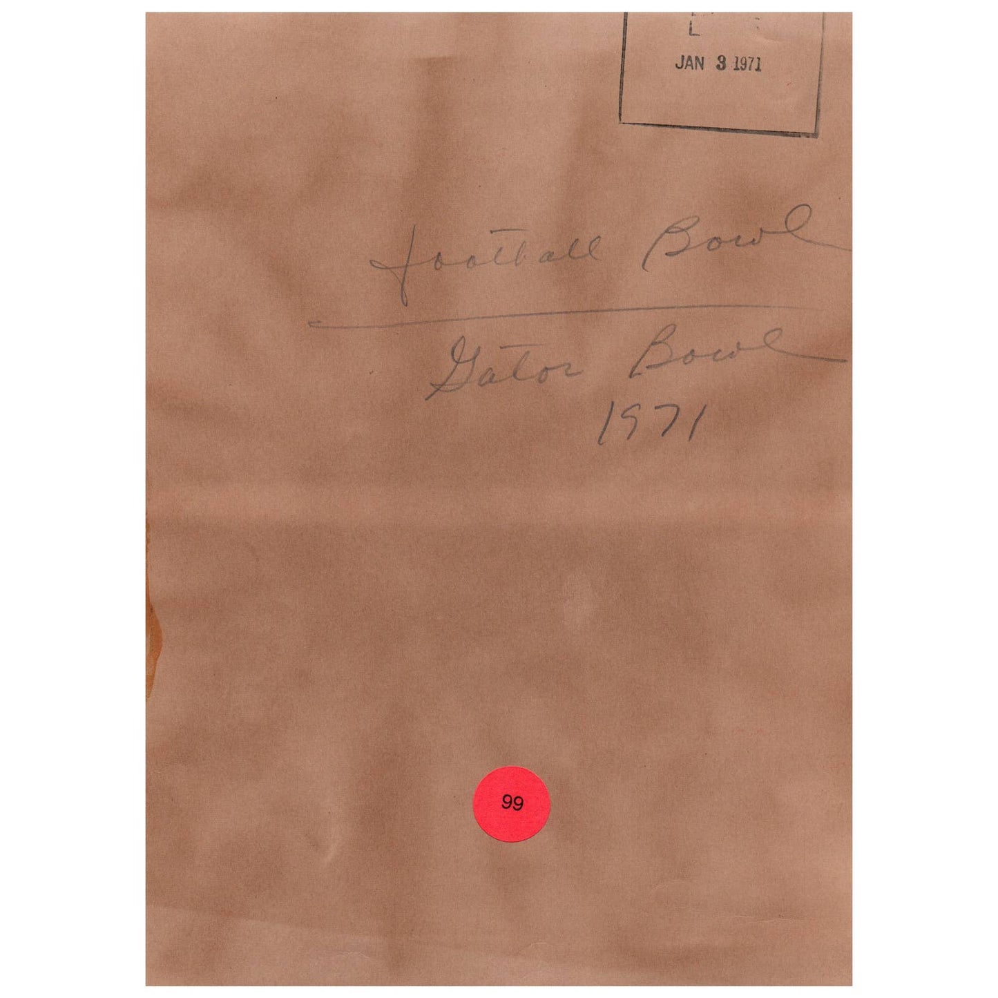 1971 Press Photo Football NCAA Auburn Wallace Clark hit by Elmer Allen 7x9" AD3