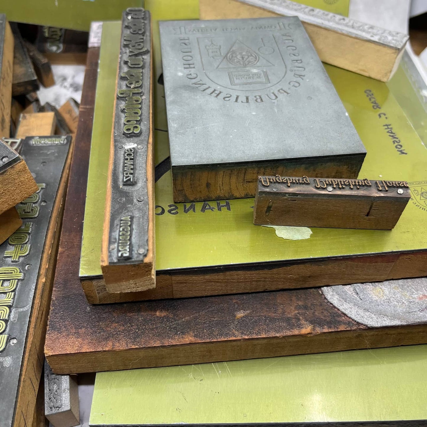 Vintage Huge Collection AUGSBURG Publishing Letterpress Printers Block Plates