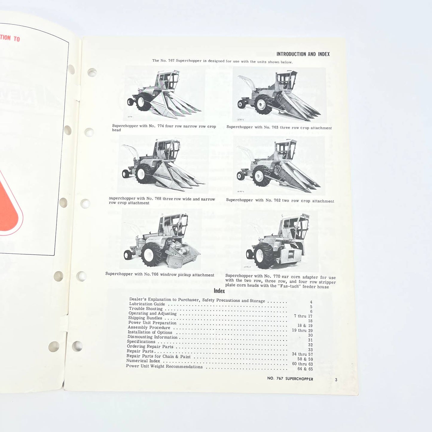 Original 1978 New Idea Manual 767 Uni-Superchopper Forage Harvester US 197 TB9