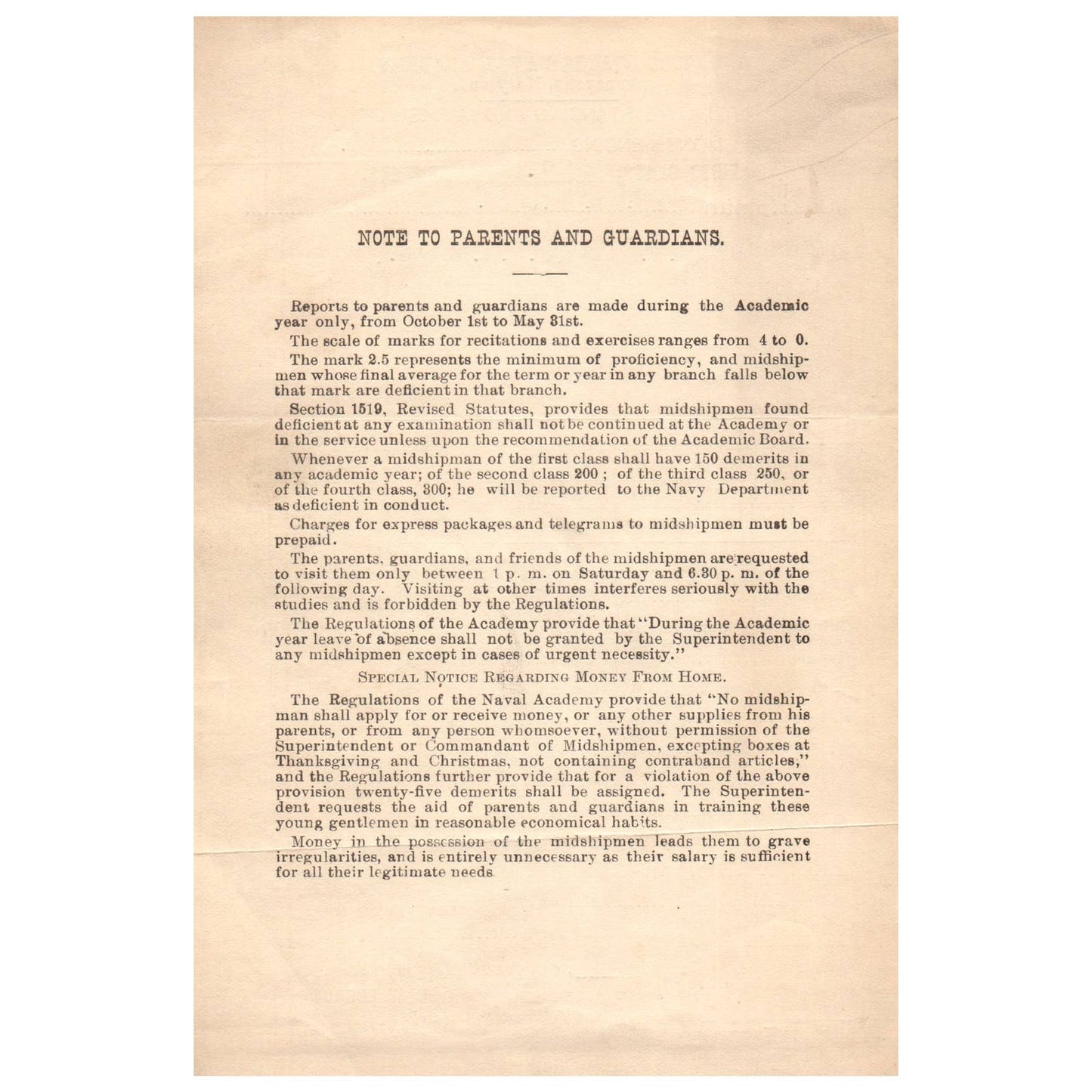 1916 Dec WWI Era US Naval Academy Midshipman JGM Stone Report Card EW Eberle AC9