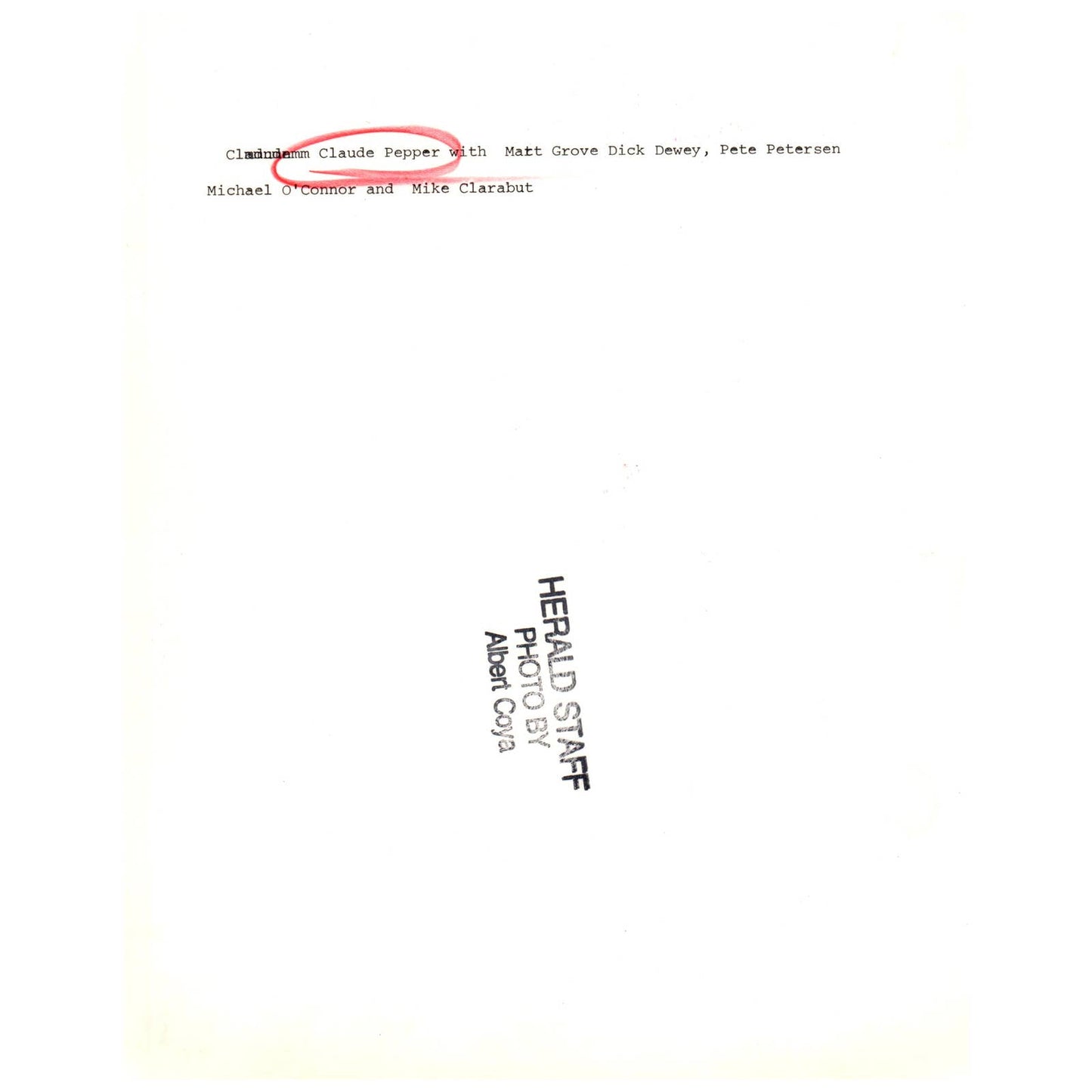 1950s Press Photo Golf Claude Pepper Grove Dewey Petersen O'Connor Clarabut AD2