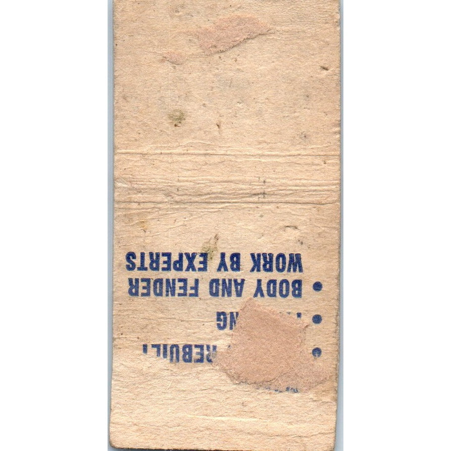 Studebaker Sales & Service C.F. Denny Dennis Advertising Matchbook Cover MM9-5