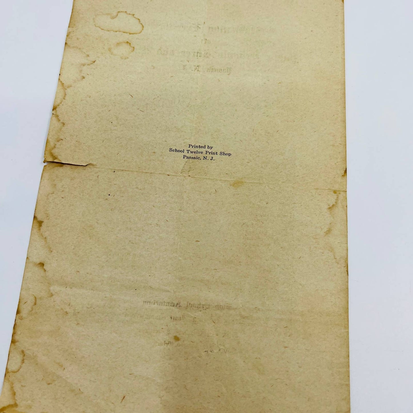 1917 Passaic Public Schools 3 & 11 Graduation Commencement Program NJ D6