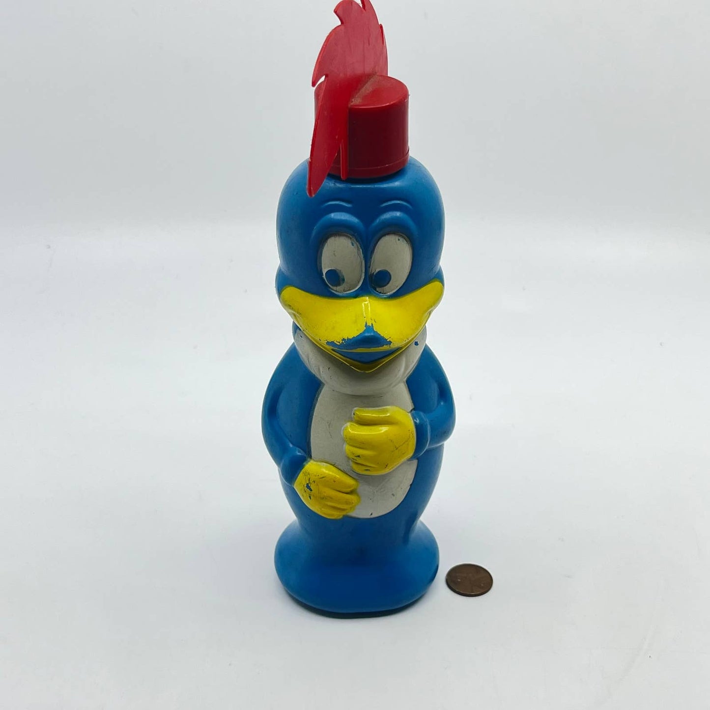 1960s Woody Woodpecker Soaky Colgate Bubble Bath Bottle Toy TE5