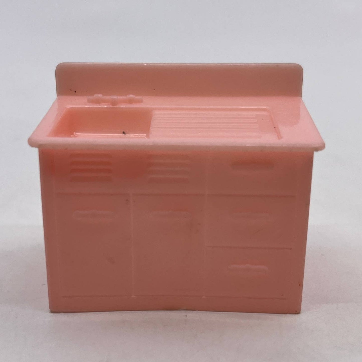 Vintage Dollhouse Miniature Furniture Allied Pink Bakelite KITCHEN SINK TC1