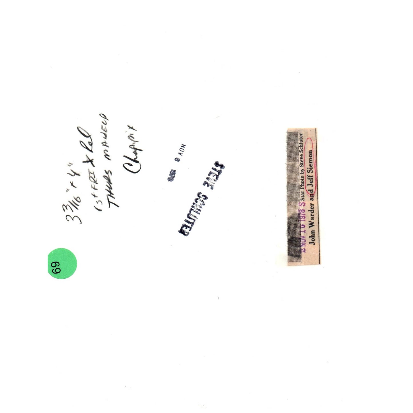 1978 Press Photo Football Minnesota Vikings John Warder & Jeff Siemon 8x10" AD3