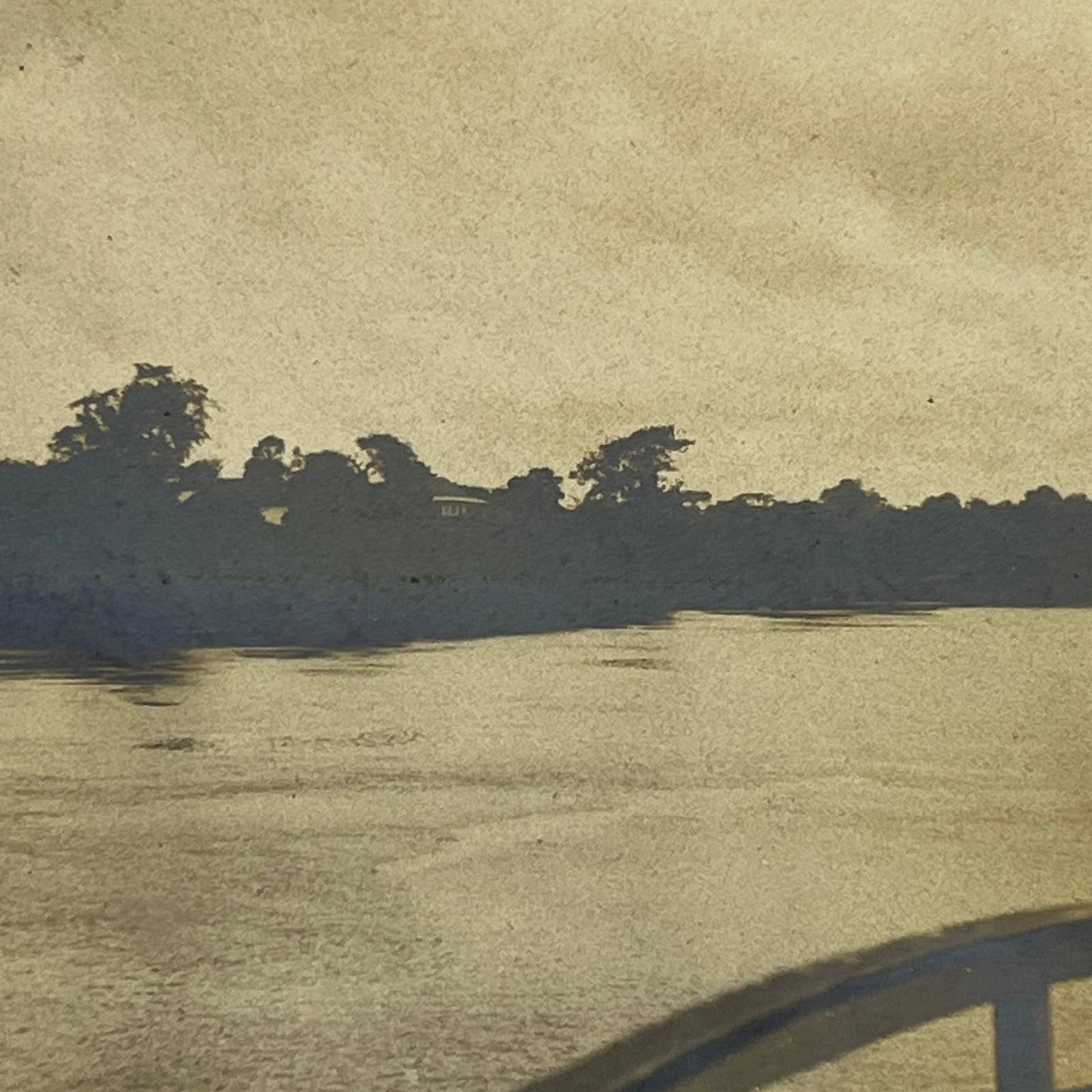 1903 Original Sepia Photograph Hacienda San Nicolas Mexico AC7