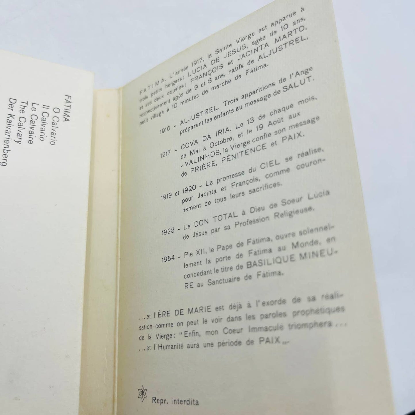 Vintage 1960s Mini FATIMA Kodachrome pictorial flip-book Italy Souvenir EA1