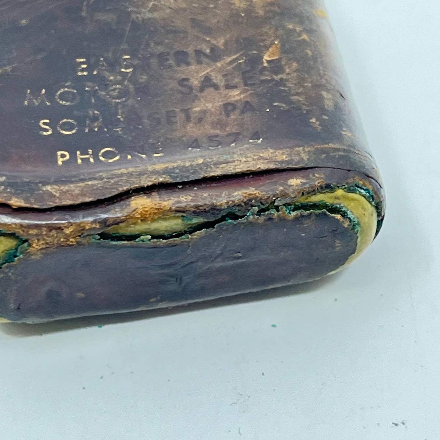 1950s Metal Brass Zippo Lighter Eastern Motor Sales Somerset PA SC6