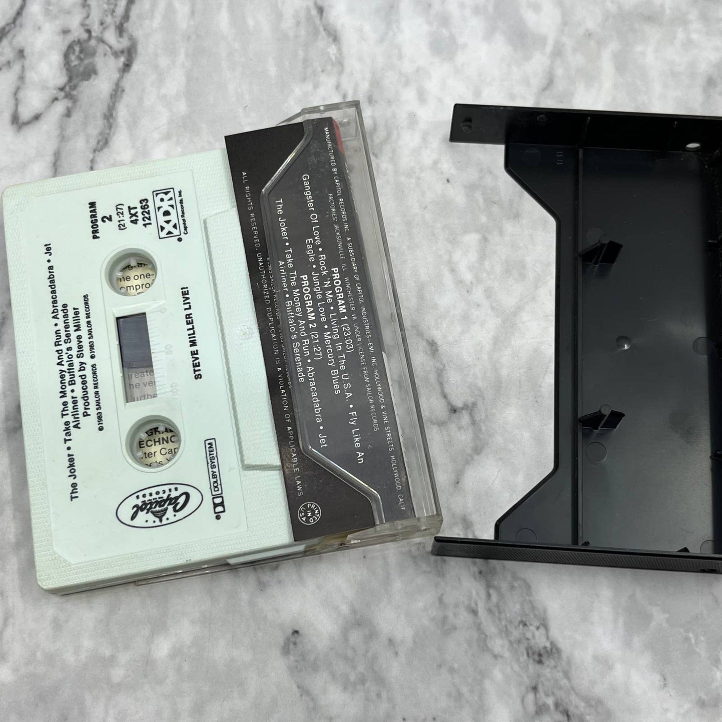 Steve Miller Band Live 1983 Sailor Records - Cassette Tape TC7-51