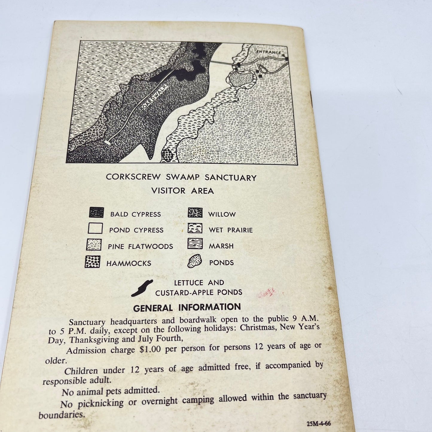 1966 Corkscrew Swamp Sanctuary Self Guided Tour of Boardwalk Immokalee FL L4-6