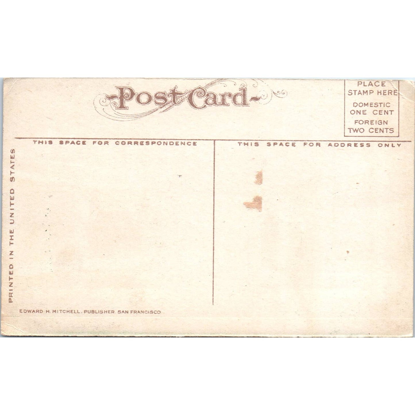 Antique Postcard Interior of First Presbyterian Church Seattle Washington TD9