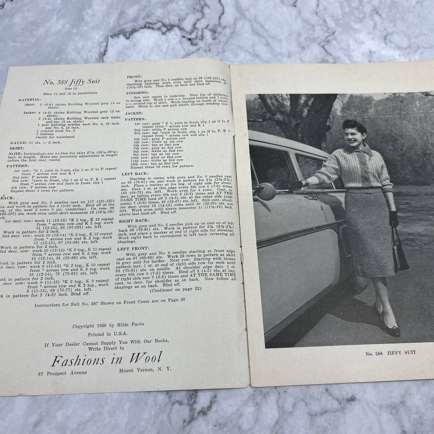 BASIC DRESS FASHIONS IN WOOL Styled by Hilde Vintage Magazine Volume # 86 TJ3