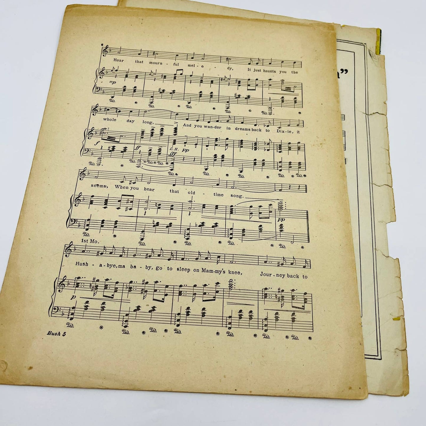 1914 Sheet Music Hush a Bye MA Baby Missouri Waltz M1