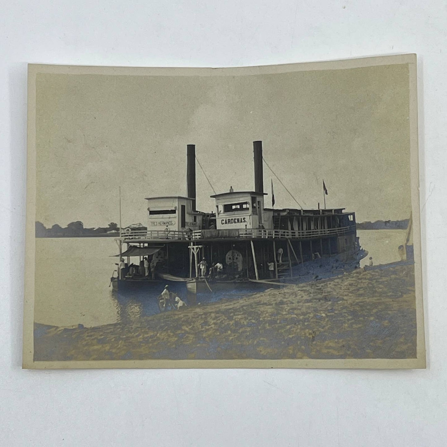 1903 Photo Valenzuela's River Boats at Jonuta S.S. Trees Hermanos & Cardenas AC7