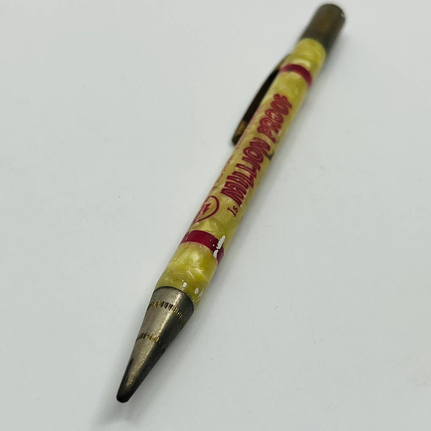 Celluloid Marbled Mechanical Pencil RCA Victor Television Okawille IL Kugler SB3