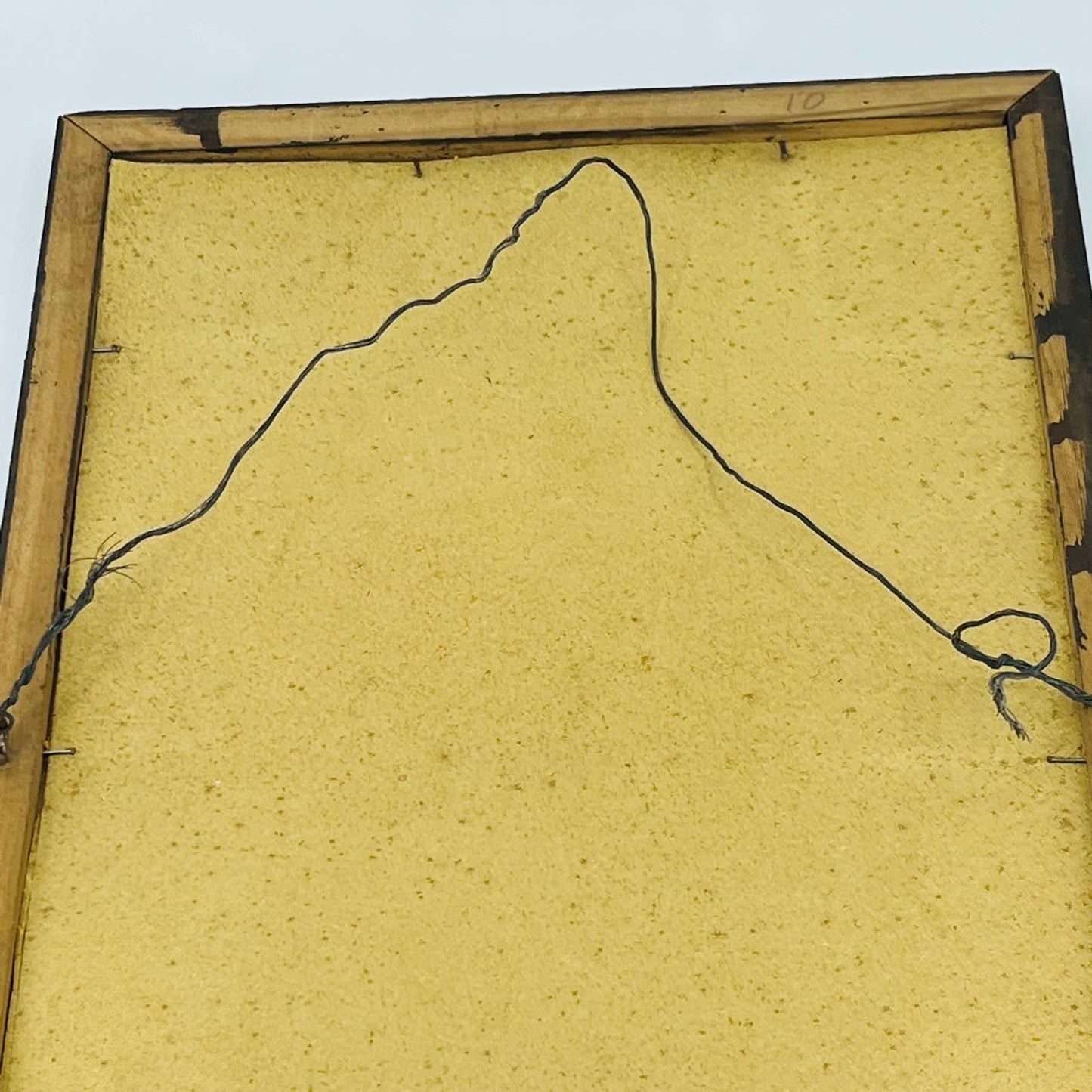 Rare 1909 Victorian Lithograph Print Buttercups by Cooper Wood Frame 16.5 x 10.5