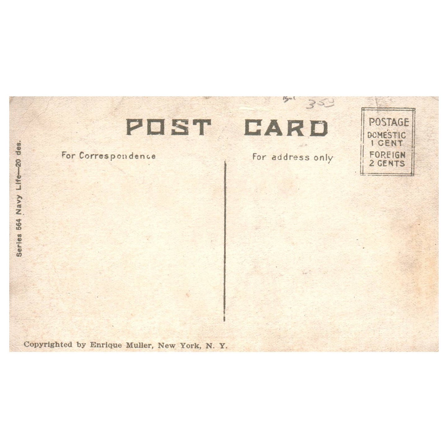 US Submarine Coming to the Surface - Original Postcard TJ8-5