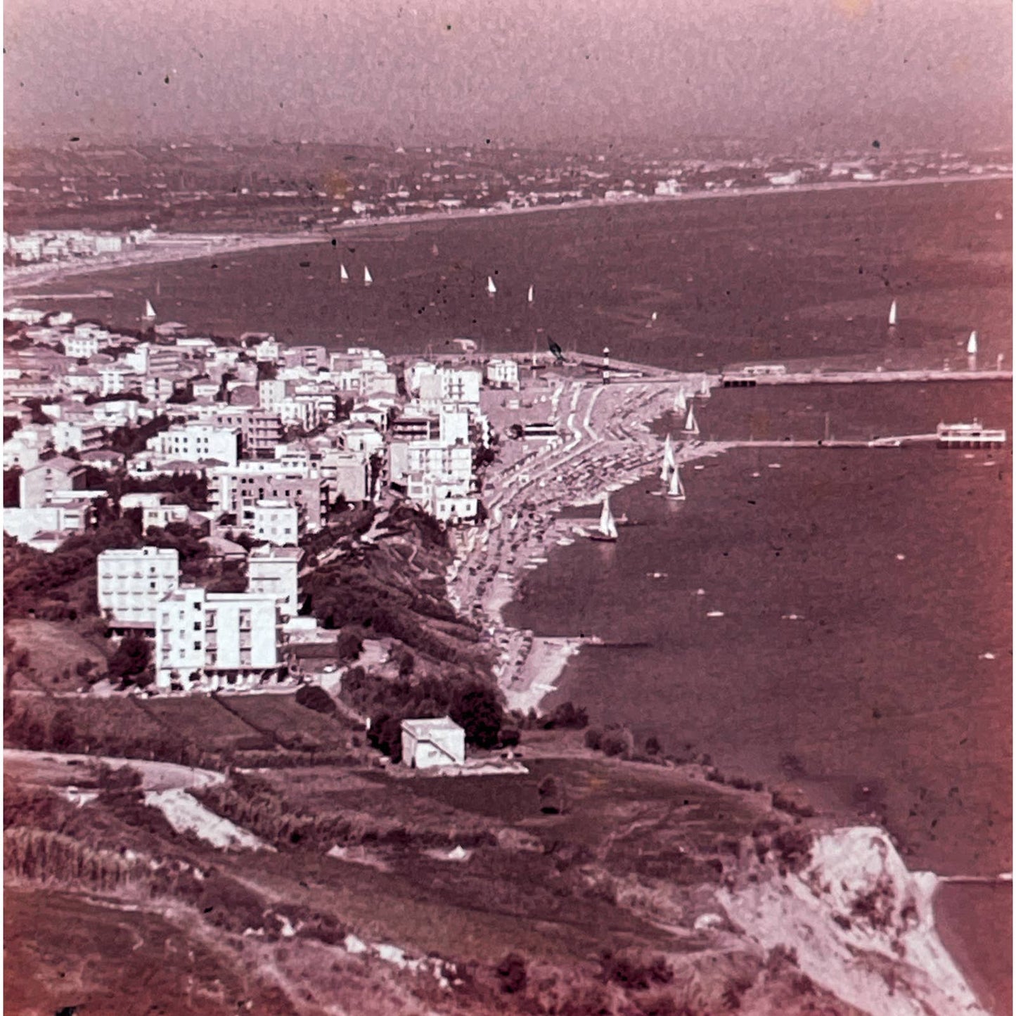 1960s Riviera Adriatica Italy Travel Slide Set of 5 2x2 Slides TK2-S4-6