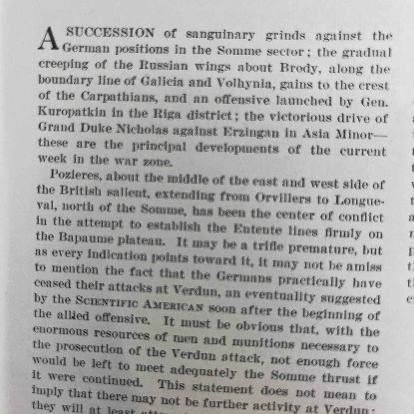 Scientific American Magazine August 1916 WWI Our Army Machine Gun Vehicle TH6