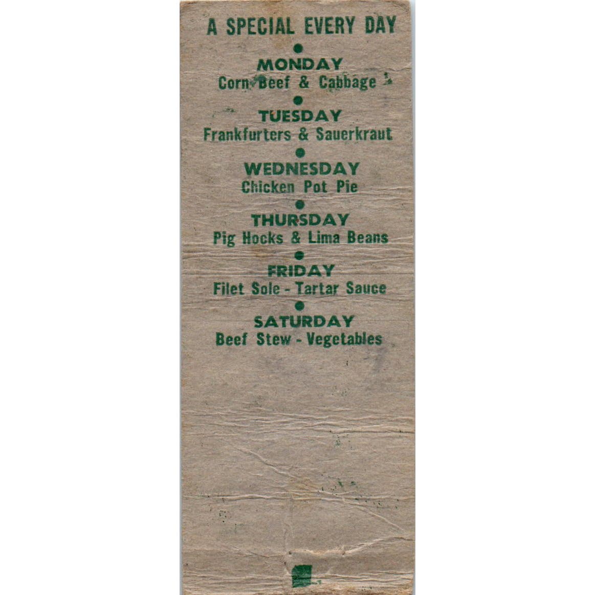 Roselli's Restaurant Bar & Grill Kansas City MO Advertising Matchbook SA9-M1