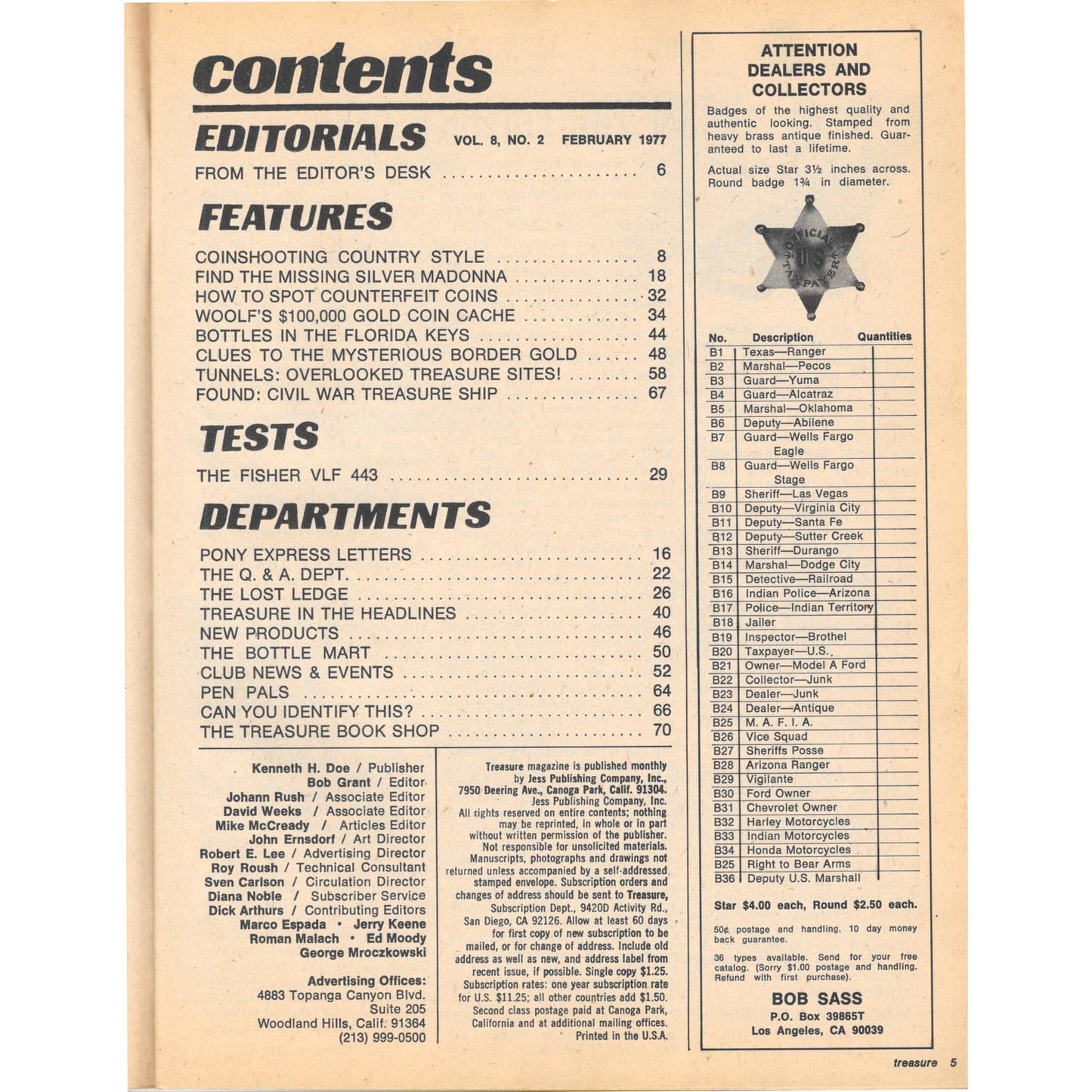 Treasure Magazine - Treasure Hunting Metal Detecting Feb 1977 M3