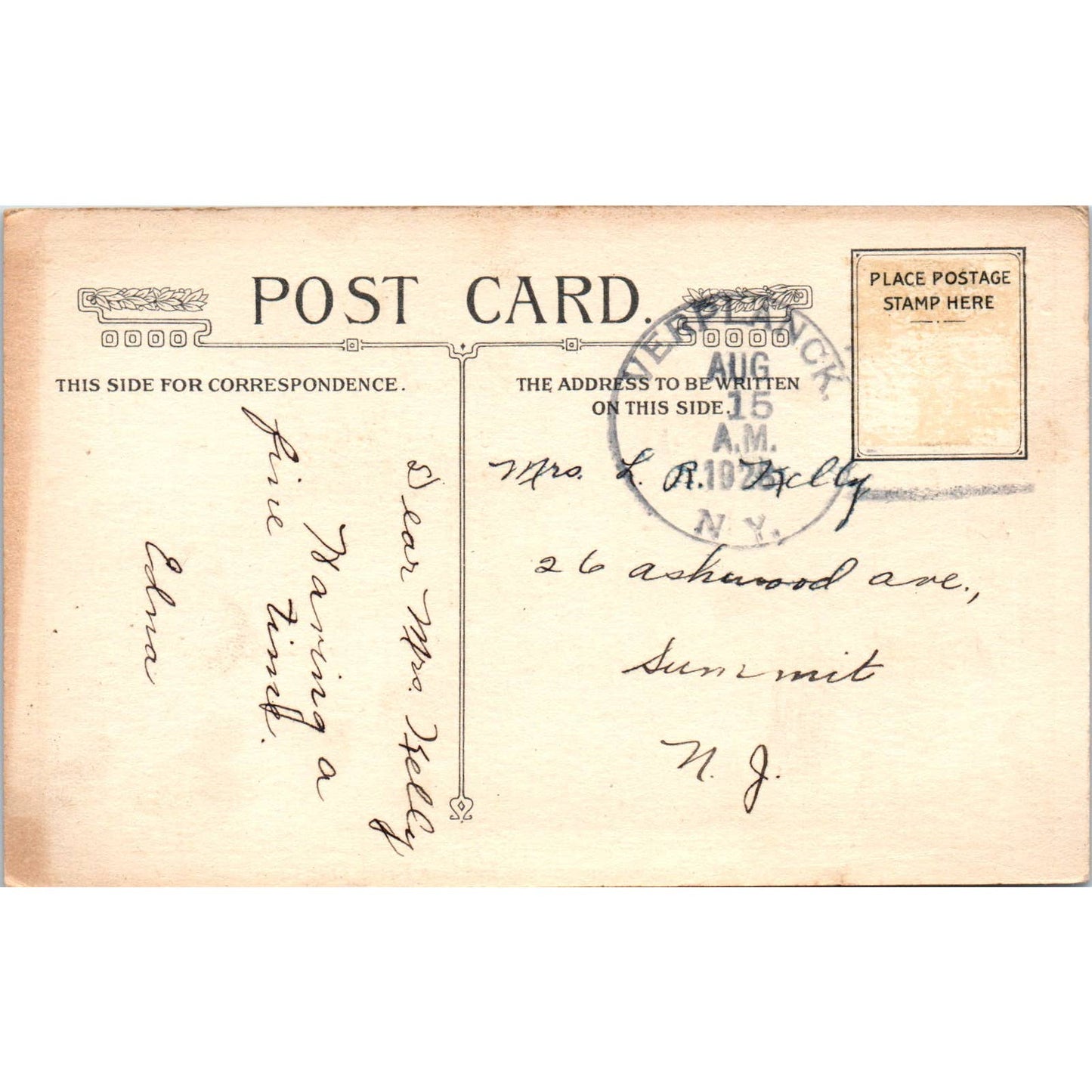 Steamer Peter Stuyvesant Hudson River Day Lines 1920s - Original Postcard TJ9-P1