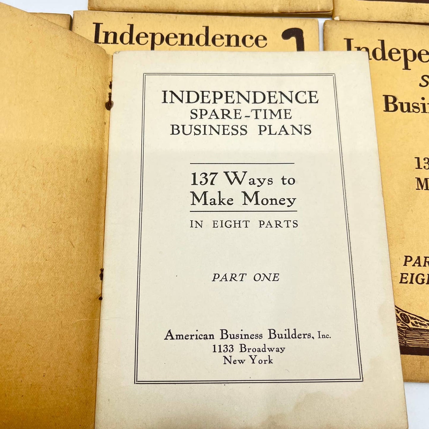 1921 Independence Spare Time Business Plans 137 Ways to Make Money SET OF 8 TF3