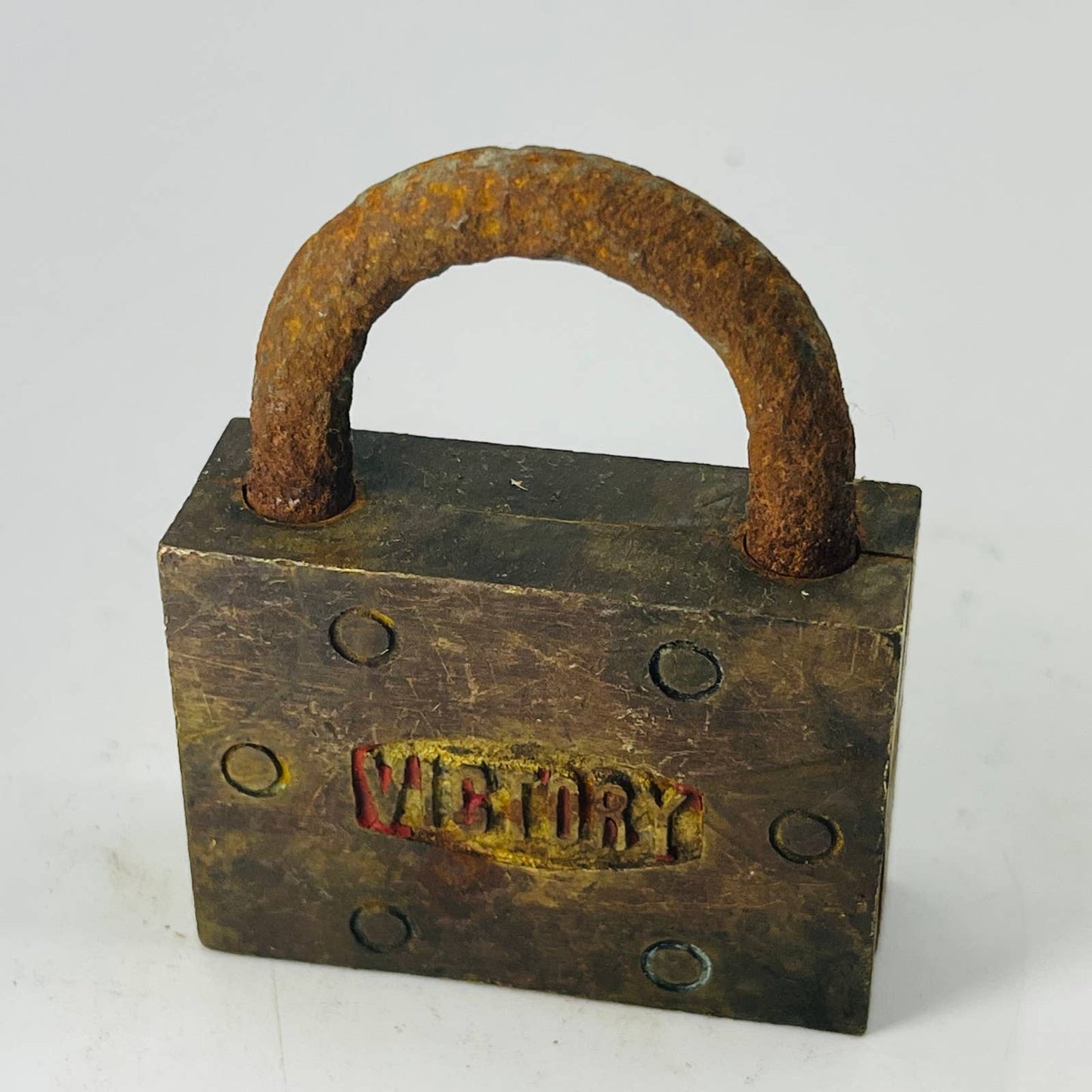 Vintage Brass VICTORY Lock Padlock No Key SA8