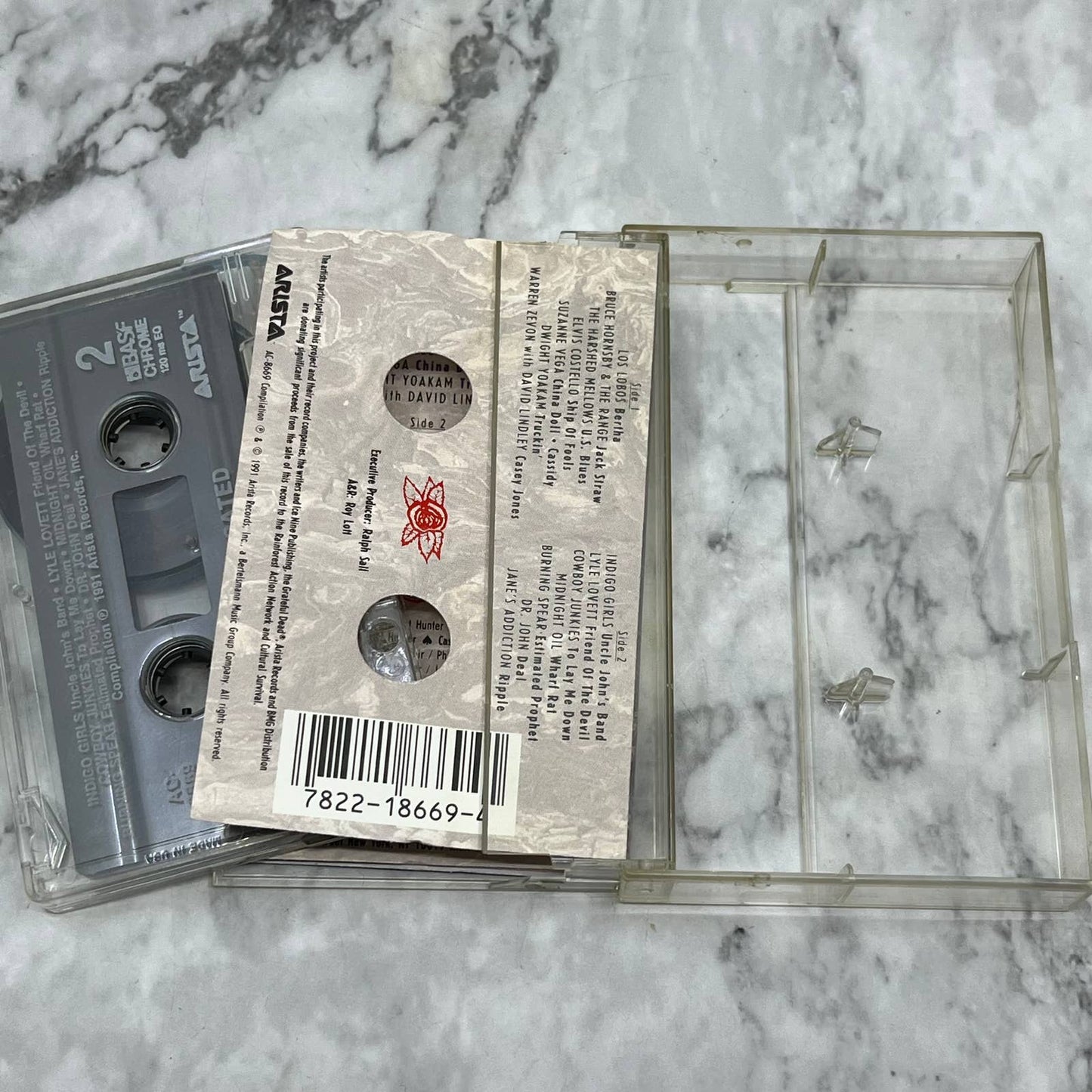Deadicated ~ Grateful Dead Tribute ~ 1991 Arista Cassette Tape TJ5-73