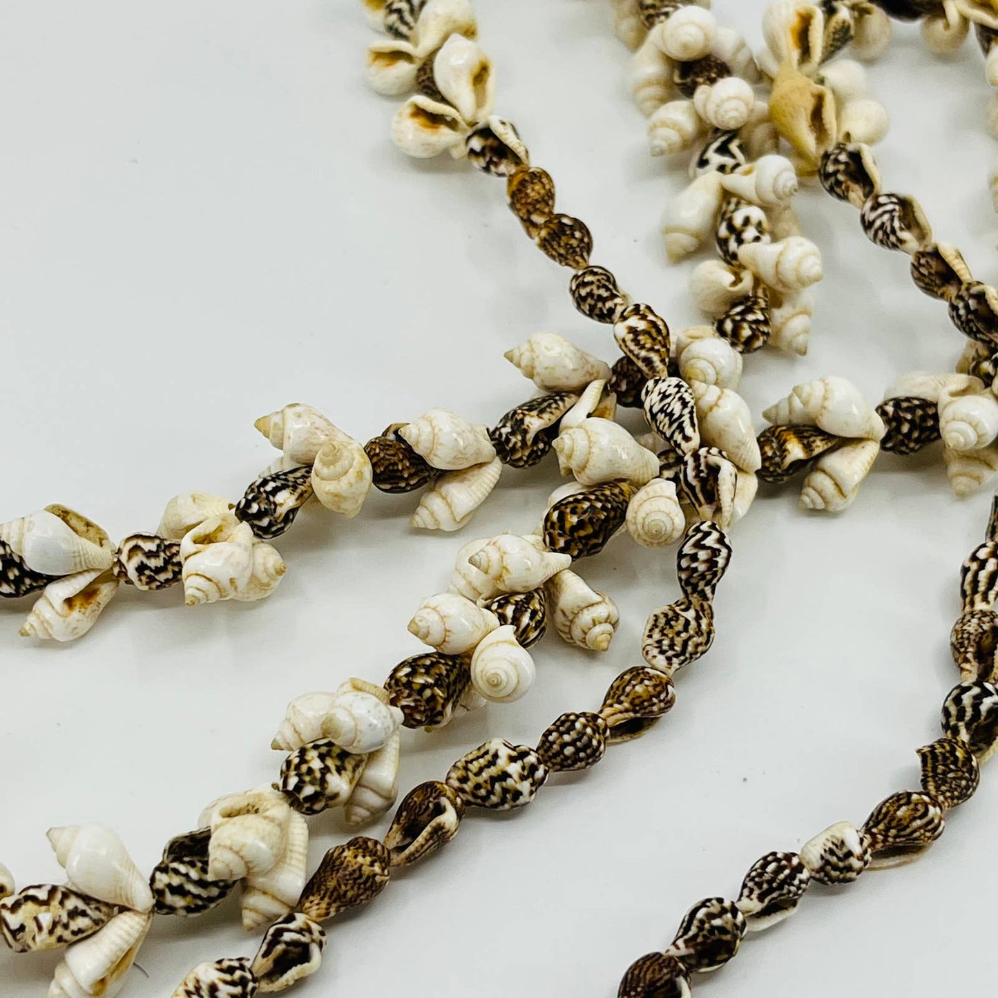 Vintage Boho Long Chunky Tiny Seashell Necklace SB2