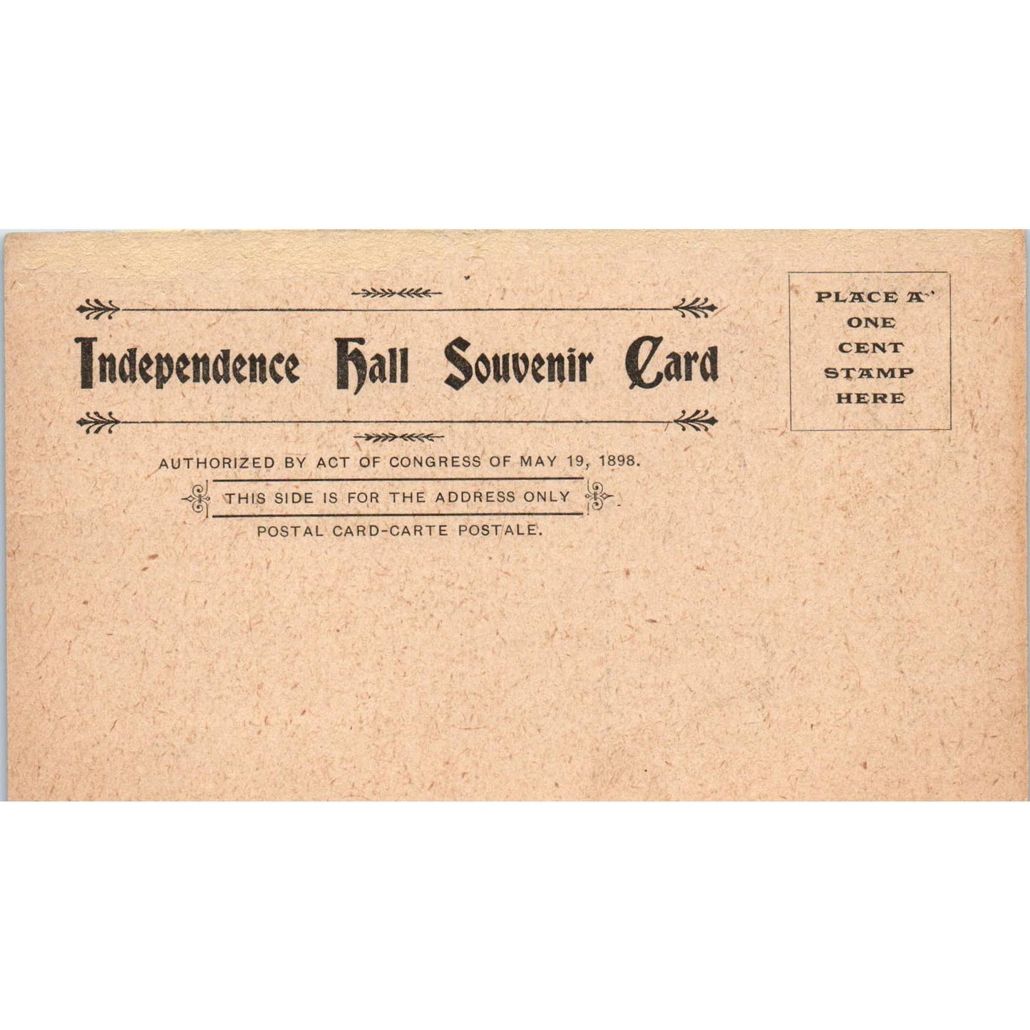 Vintage Postcard Philadelphia Independence Hall Souvenir Beck Eng. Co. TI1-1