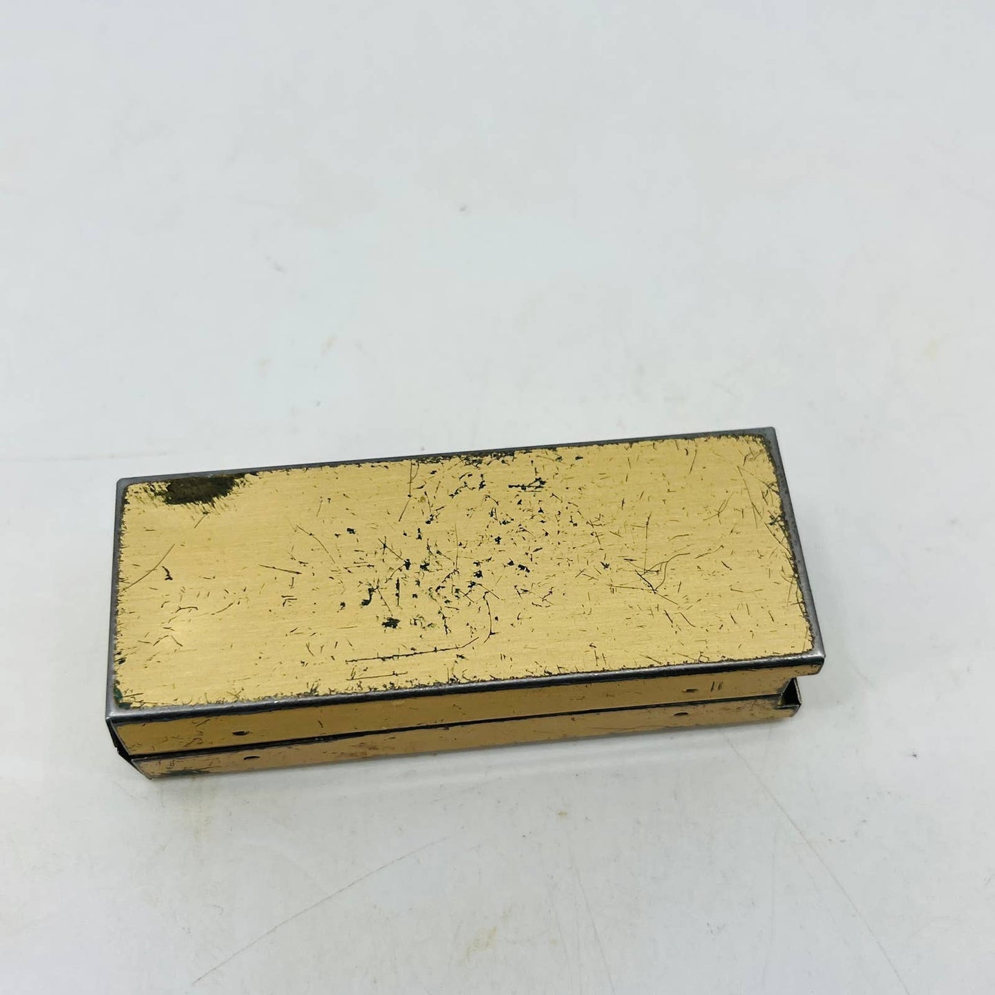 Vintage Brass and Enamel Southwest Sunset Scene Disposable Lighter Case SA8