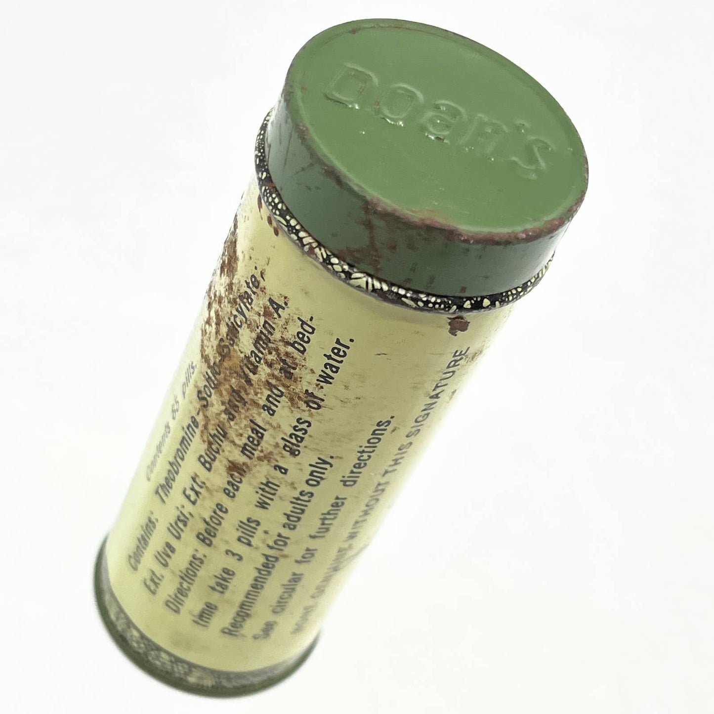 Vintage 1940s Doan’s Pills Tin “A Stimulant Diuretic To The Kidneys” TG1