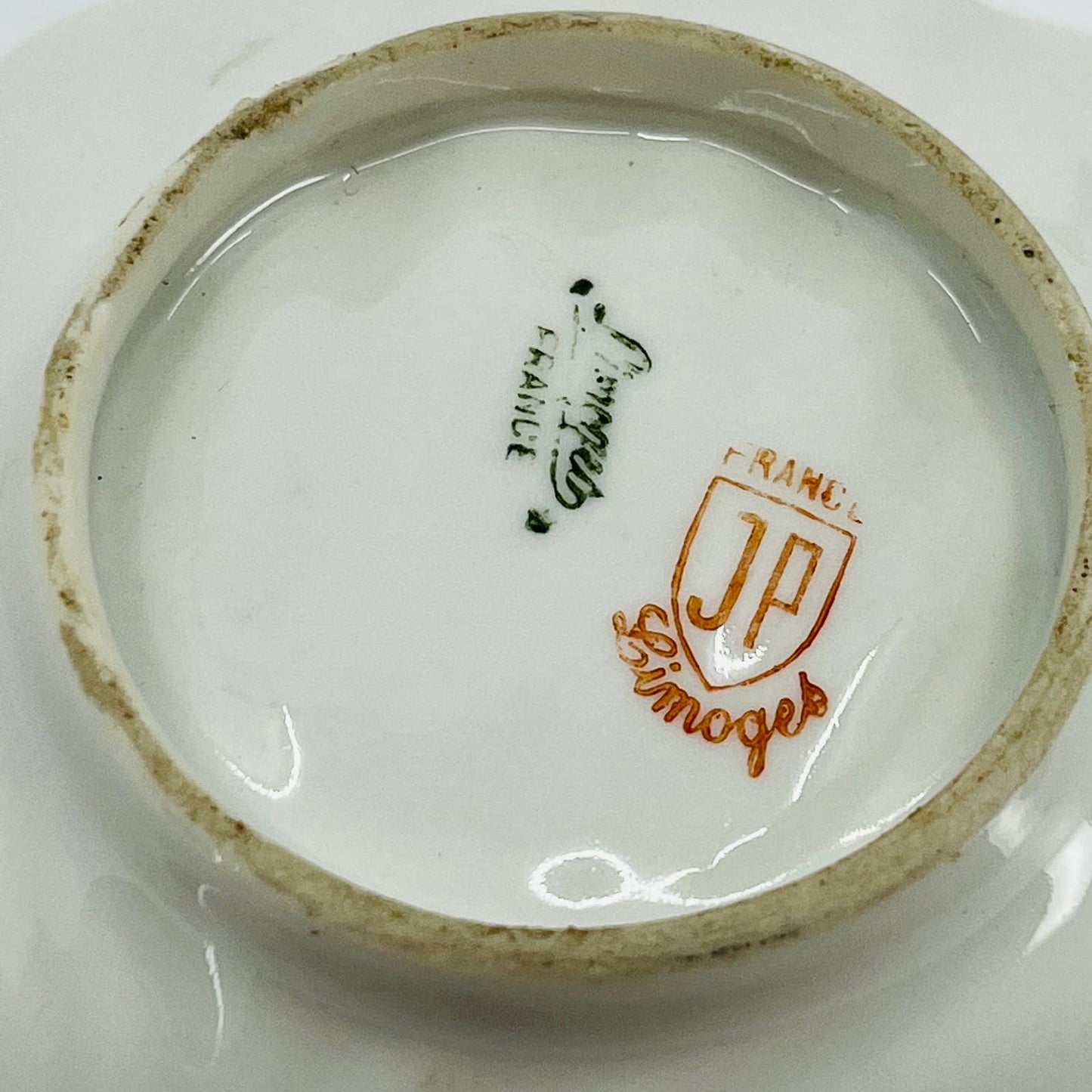 Vintage Limoges France Porcelain China Shell Trinket Dish Japan SA4