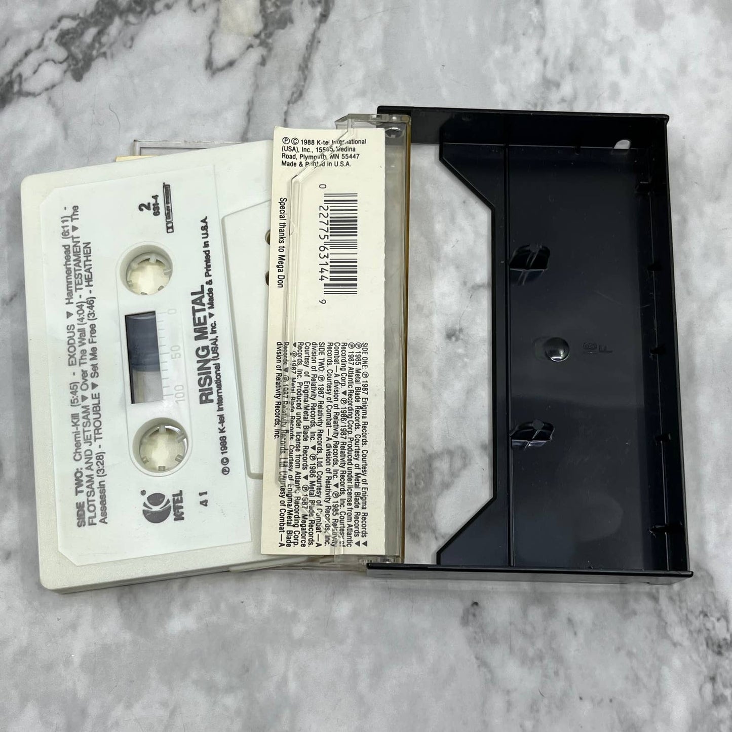 Rising Metal 1988 *K-Tel EXODUS MEGADETH NUCLEAR ASSAULT Cassette Tape TJ6-80