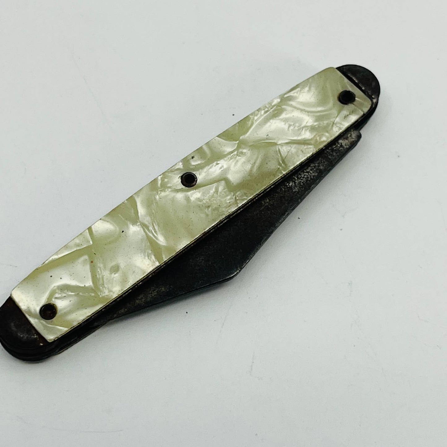 Vintage Souvenir Hershey Park PA Mother of Pearl Pocket Pen Knife Ideal 3” SC4