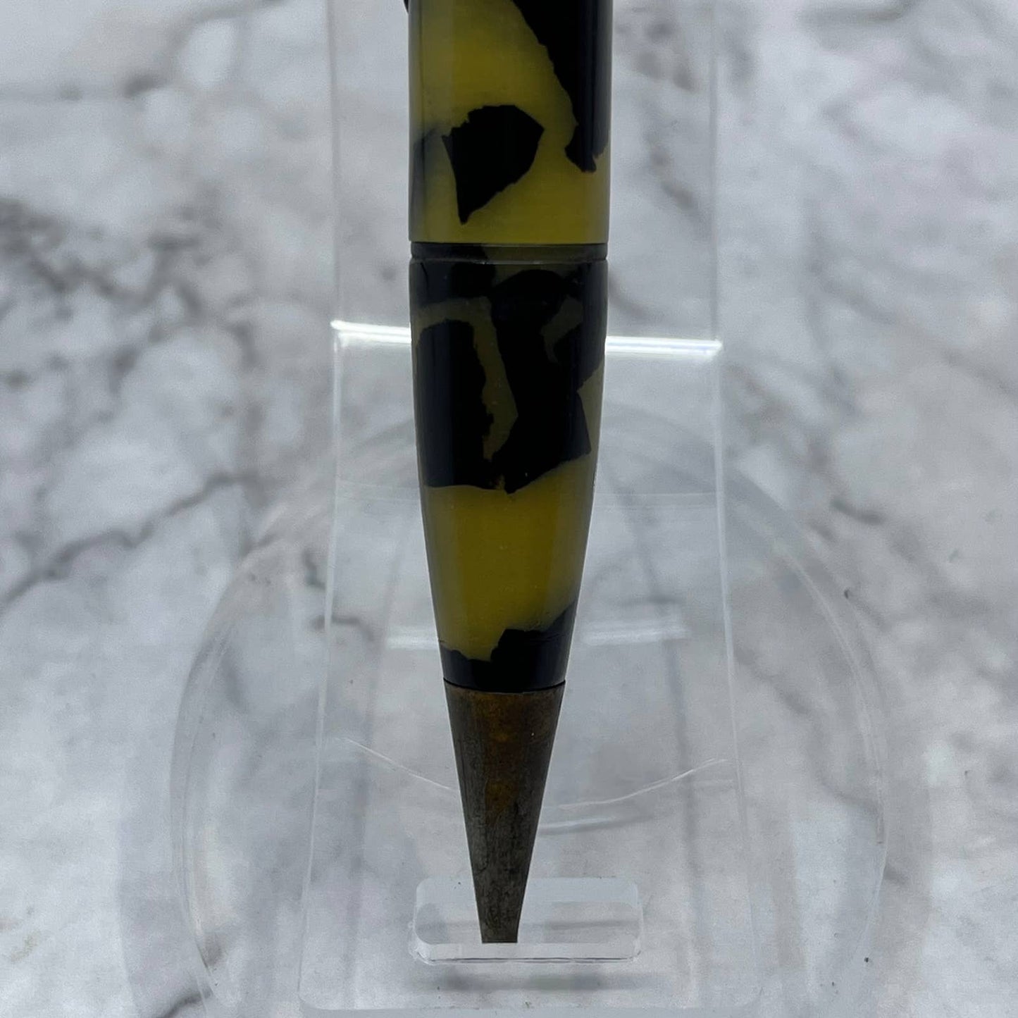 Vintage JOFFE Marbleized Green Celluloid Combination Fountain Pen SE6