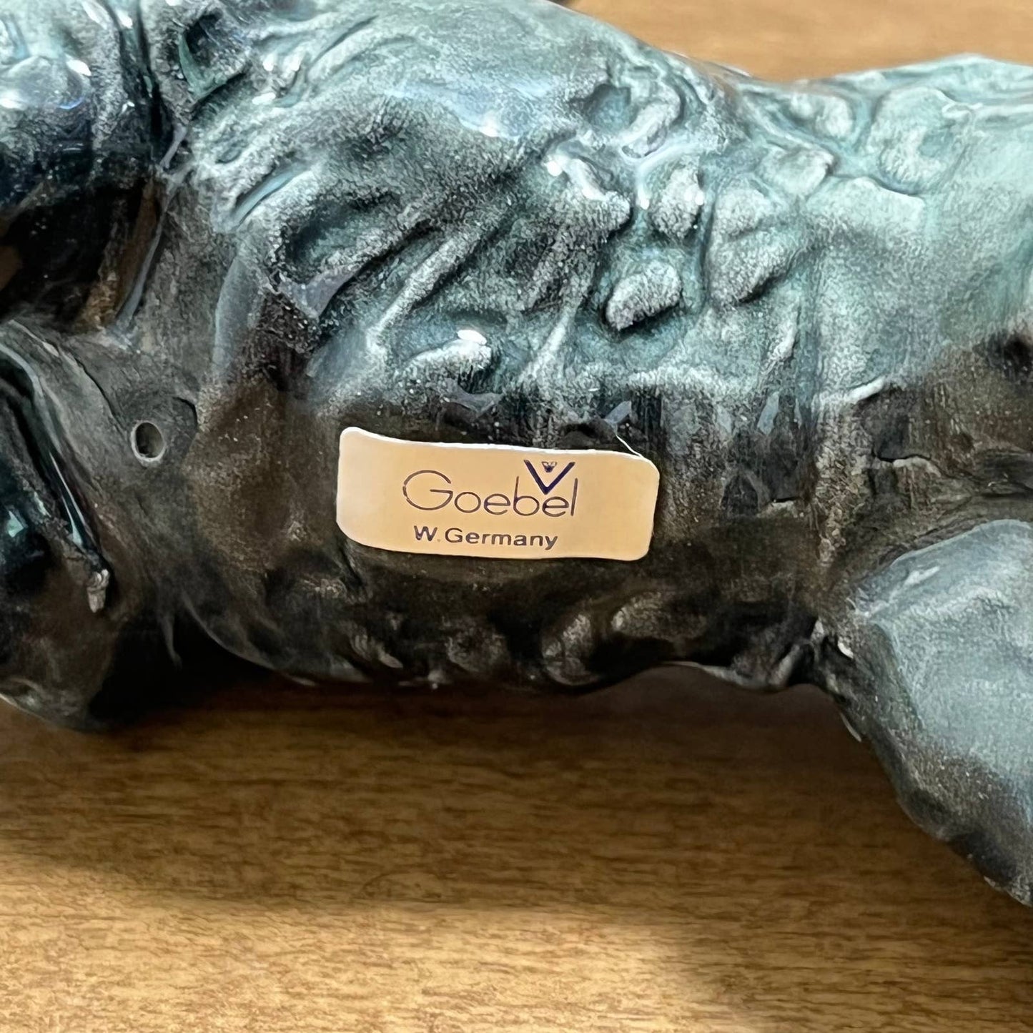 1970s Goebel Scottish Terrier Scottie Schnauzer Dog W. GERMANY - w/LABEL 5x3 TF5