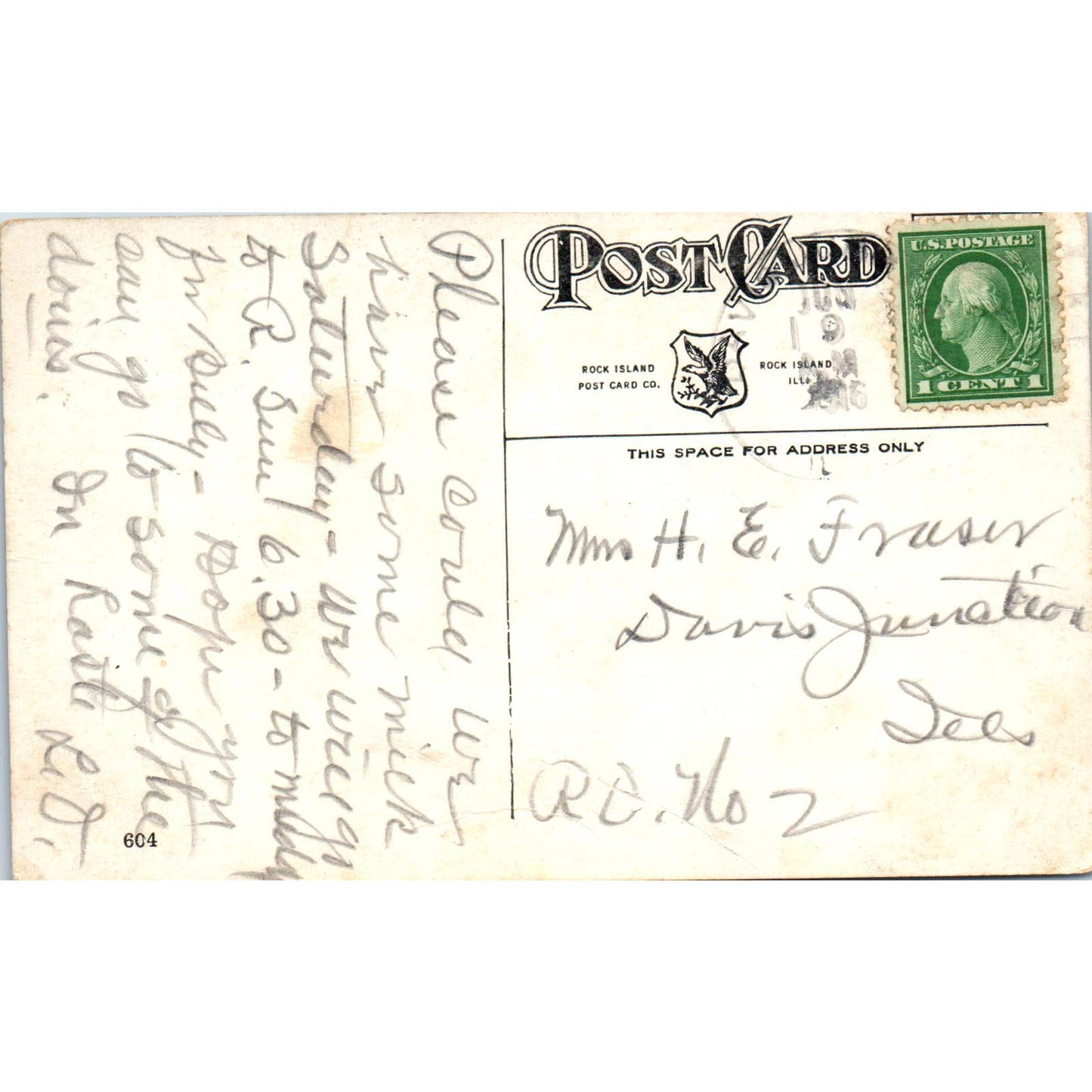 Office of the Commandant Rock Island Arsenal - Original Postcard TJ7-RP1