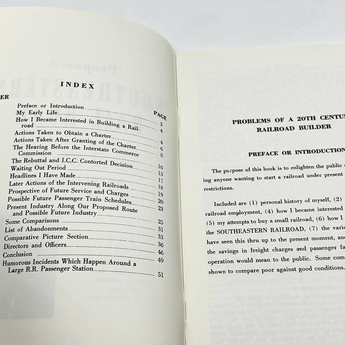 1950s Proposed Southeastern Rail Road an E.J. Mitchell Development Vol. I TF8