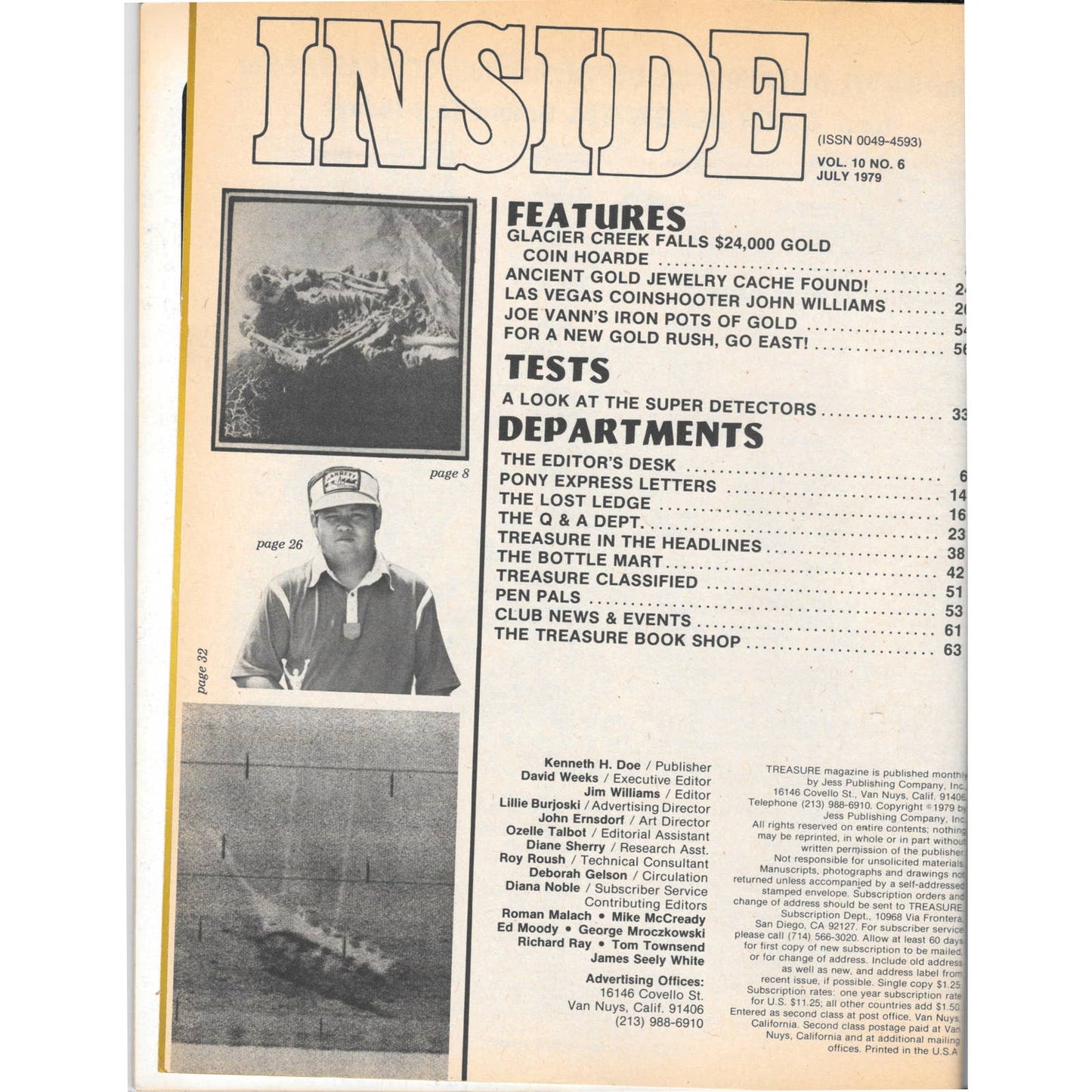 Treasure Magazine - Treasure Hunting Mines Buried Metal Detecting July 1979 MB3