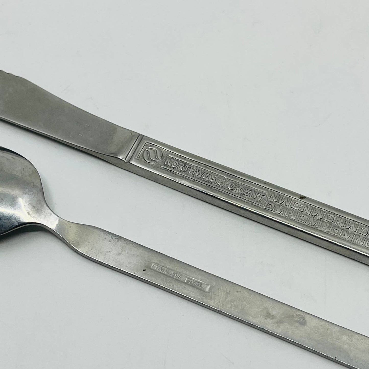 Northwwest Orient Airline Knife and Spoon Set Stainless Steel SB7-14