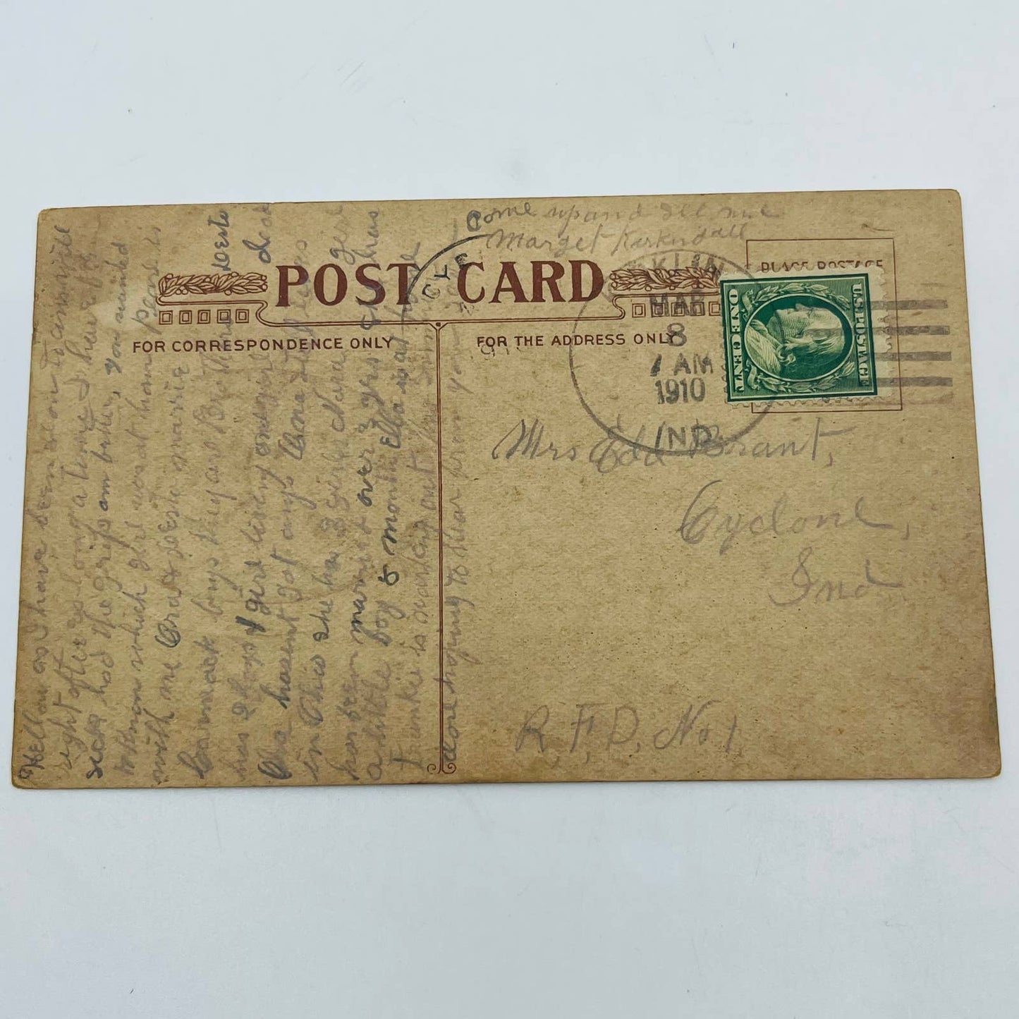 1910s Easter Post Card WINSCH Back Chicken Chicks Poem Art Deco Dresden PA5